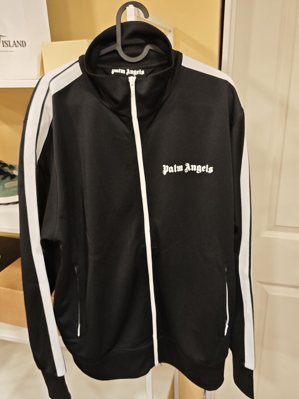 Palm Angels Black and White Track Jacket